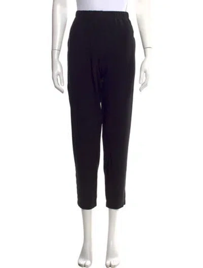Pre-owned St John Straight Leg Pants In Black