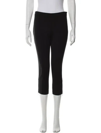 Pre-owned St John Straight Leg Pants In Black