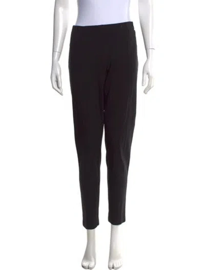 Pre-owned St John Straight Leg Pants In Black