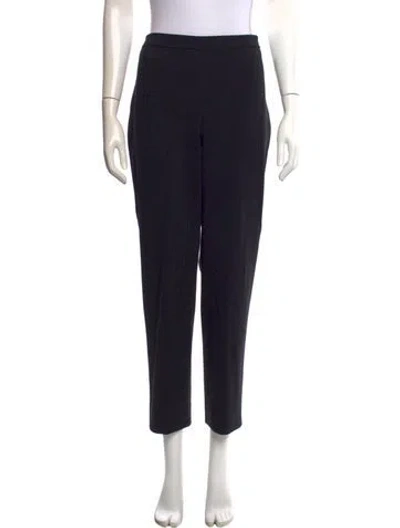 Pre-owned St John Straight Leg Pants In Black