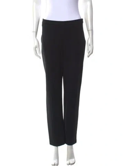 Pre-owned St John Straight Leg Pants In Black