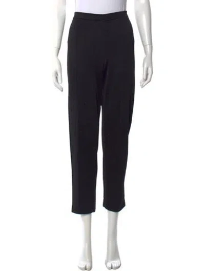 Pre-owned St John Straight Leg Pants In Black
