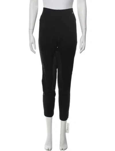 Pre-owned St John Straight Leg Pants In Black