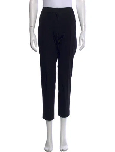 Pre-owned St John Straight Leg Pants In Black