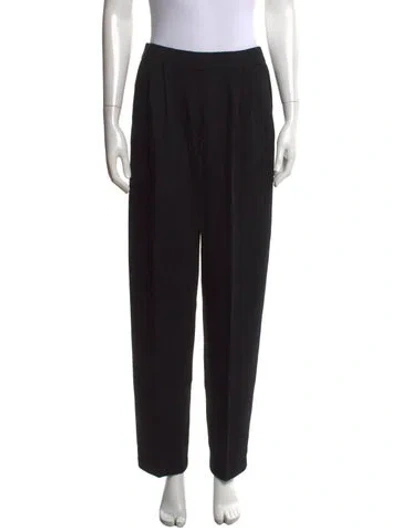 Pre-owned St John Straight Leg Pants In Black