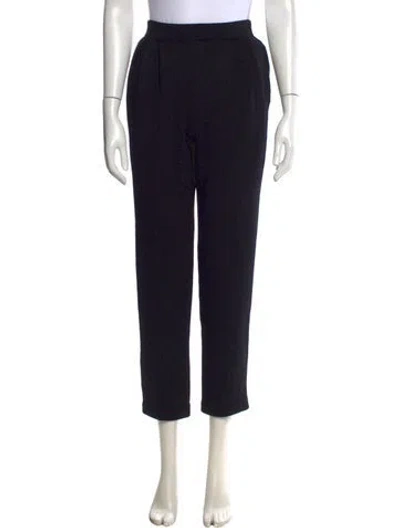 Pre-owned St John Straight Leg Pants In Black