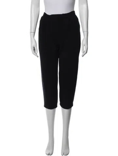 Pre-owned St John Straight Leg Pants In Black