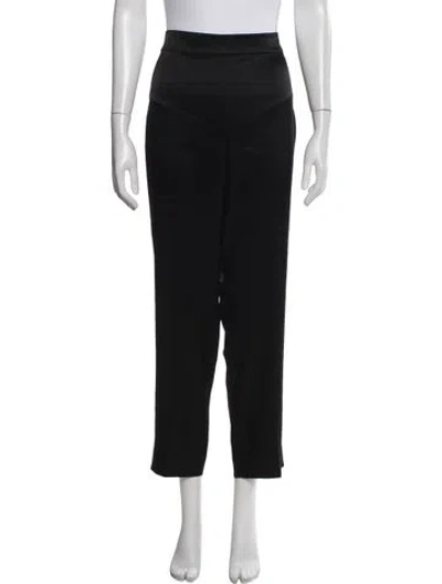 Pre-owned St John Straight Leg Pants In Black