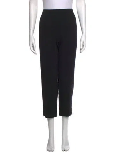 Pre-owned St John Straight Leg Pants In Black