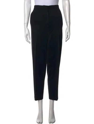 Pre-owned St John Straight Leg Pants In Black