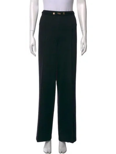 Pre-owned St John Straight Leg Pants In Black