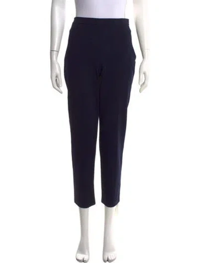 Pre-owned St John Straight Leg Pants In Black