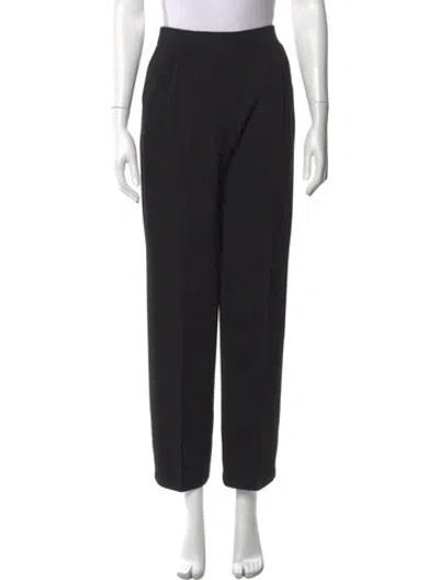 Pre-owned St John Straight Leg Pants In Black