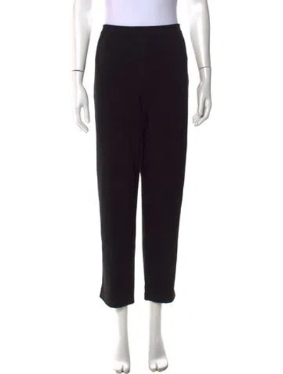 Pre-owned St John Straight Leg Pants In Black