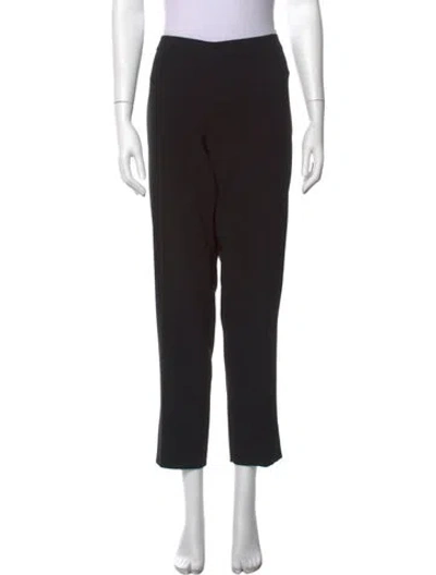 Pre-owned St John Straight Leg Pants In Black