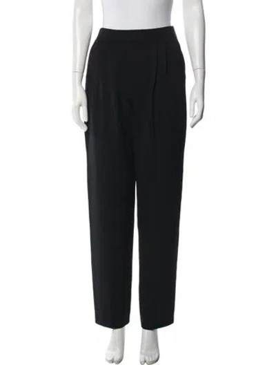 Pre-owned St John Straight Leg Pants In Black