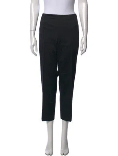Pre-owned St John Straight Leg Pants In Black