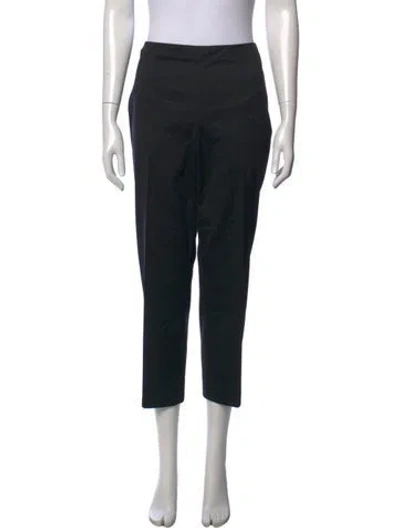 Pre-owned St John Straight Leg Pants In Black