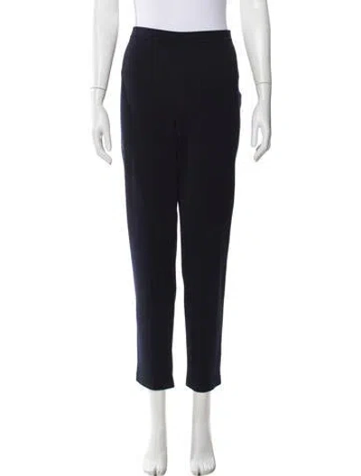 Pre-owned St John Straight Leg Pants In Black