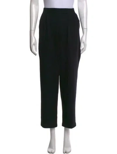 Pre-owned St John Straight Leg Pants In Black