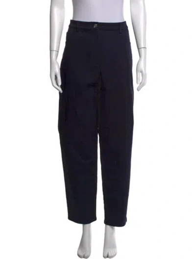 Pre-owned St John Straight Leg Pants In Black