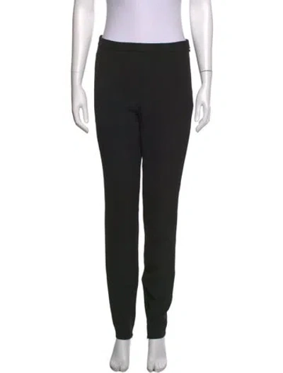 Pre-owned St John Straight Leg Pants In Black