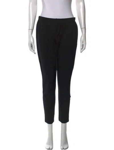 Pre-owned St John Straight Leg Pants In Black