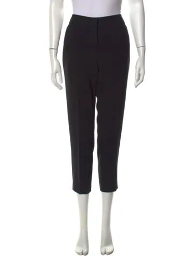 Pre-owned St John Straight Leg Pants In Black