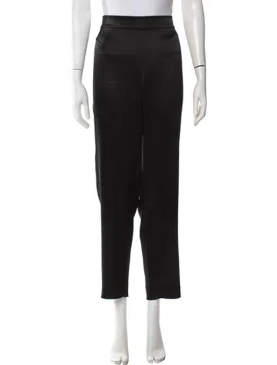 Pre-owned St John Straight Leg Pants In Black