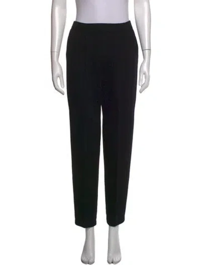 Pre-owned St John Straight Leg Pants In Black