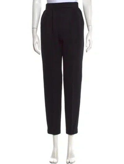 Pre-owned St John Straight Leg Pants In Black
