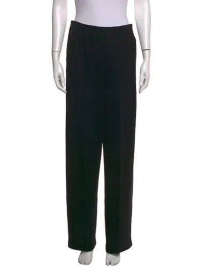 Pre-owned St John Straight Leg Pants In Black