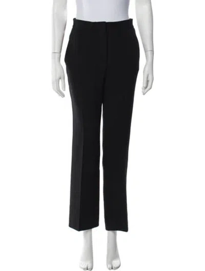 Pre-owned St John Straight Leg Pants In Black