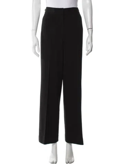 Pre-owned St John Straight Leg Pants In Black