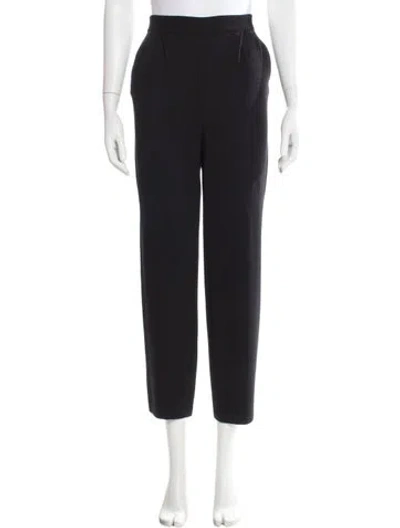 Pre-owned St John Straight Leg Pants In Black