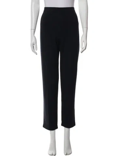 Pre-owned St John Straight Leg Pants In Black