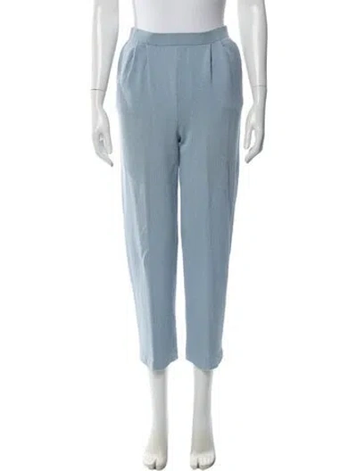 Pre-owned St John Straight Leg Pants In Blue