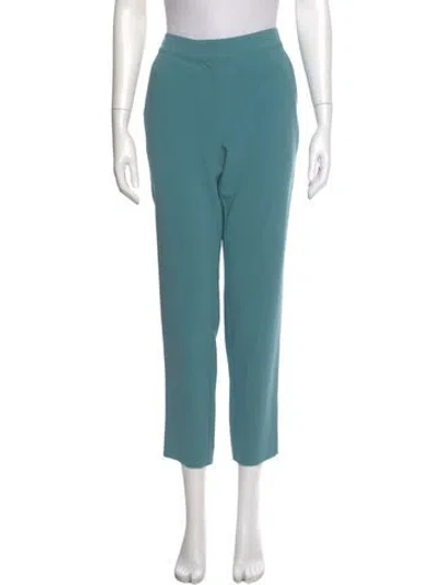 Pre-owned St John Straight Leg Pants In Blue
