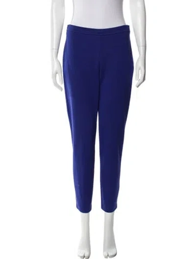 Pre-owned St John Straight Leg Pants In Blue