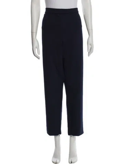 Pre-owned St John Straight Leg Pants In Blue