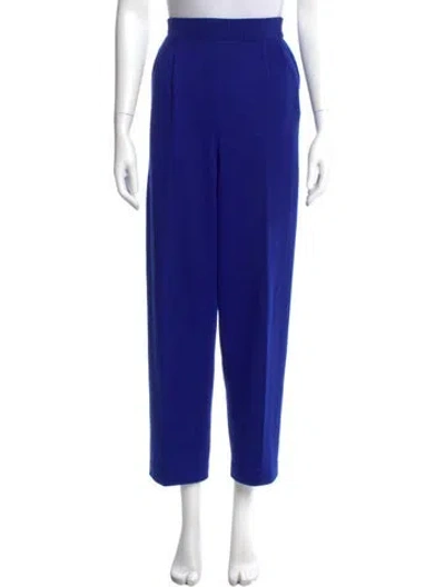 Pre-owned St John Straight Leg Pants In Blue