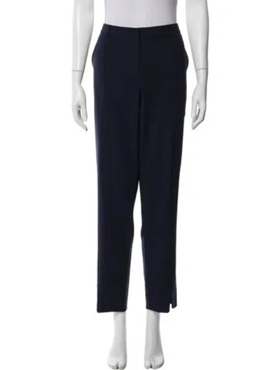 Pre-owned St John Straight Leg Pants In Blue