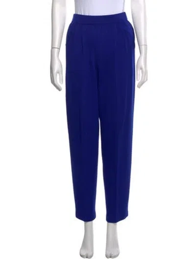 Pre-owned St John Straight Leg Pants In Blue