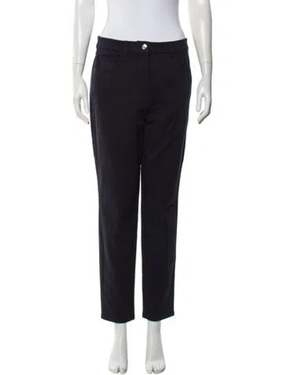 Pre-owned St John Straight Leg Pants In Blue