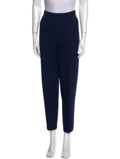 Pre-owned St John Straight Leg Pants In Blue