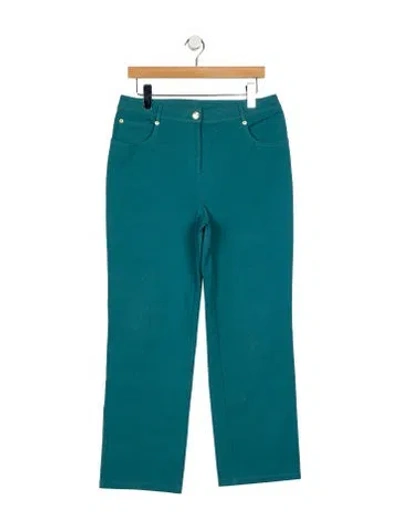 Pre-owned St John Straight Leg Pants In Blue