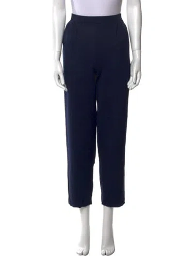 Pre-owned St John Straight Leg Pants In Blue