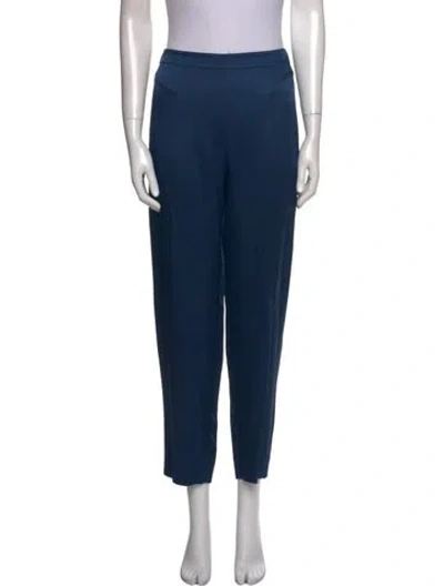 Pre-owned St John Straight Leg Pants In Blue
