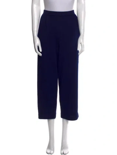 Pre-owned St John Straight Leg Pants In Blue