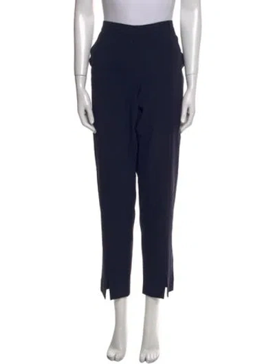 Pre-owned St John Straight Leg Pants In Blue